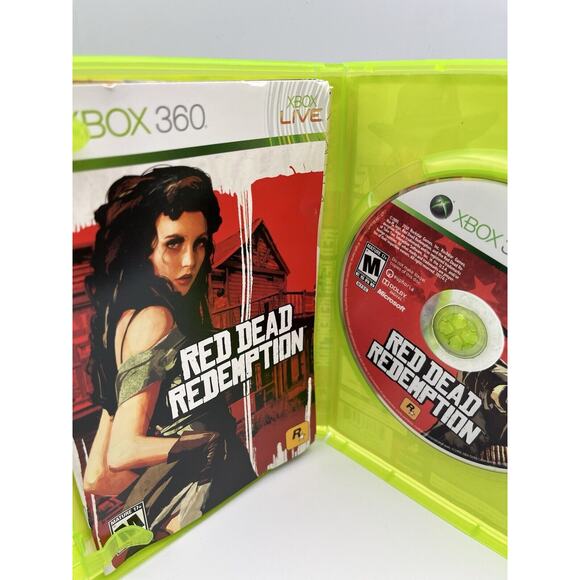 Red Dead Redemption (Microsoft Xbox 360, 2010) CIB complete Xbox + MAP - Picture 4 of 9